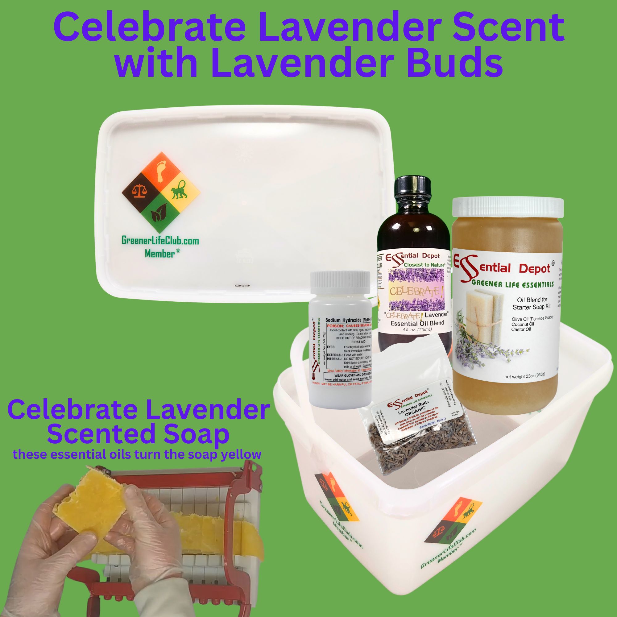 Celebrate! Lavender Essential Oil Blend with Lavender Buds from Beagle Ridge Herb Farm in Virginia